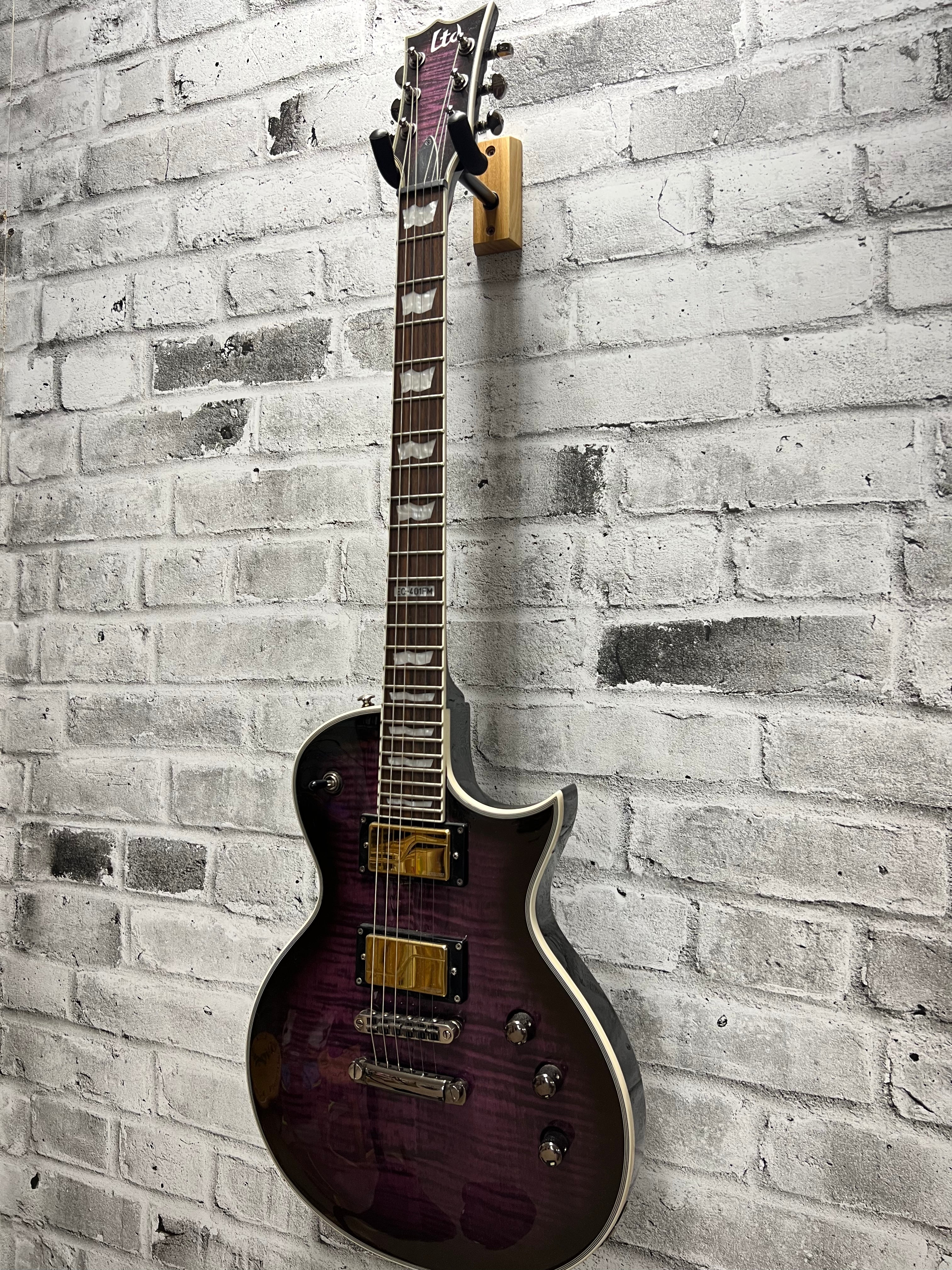 Used ESP/Ltd EC-401FM See-Thru Purple Burst w/ upgrades