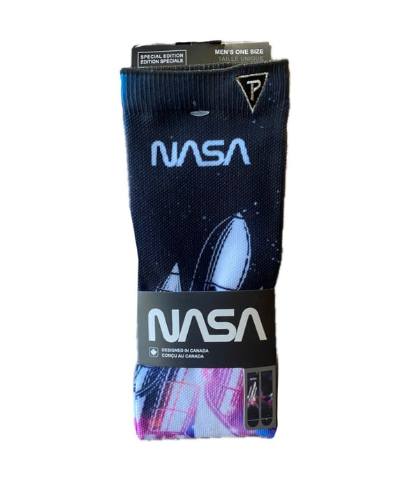NASA SPACESHIP SOCKS, 1 PAIR