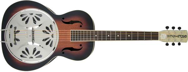 Gretsch  G9220 Bobtail™ Round-Neck A.E., Mahogany Body Spider Cone Resonator Guitar, Fishman® Nashville Resonator Pickup, 2-Color Sunburst
