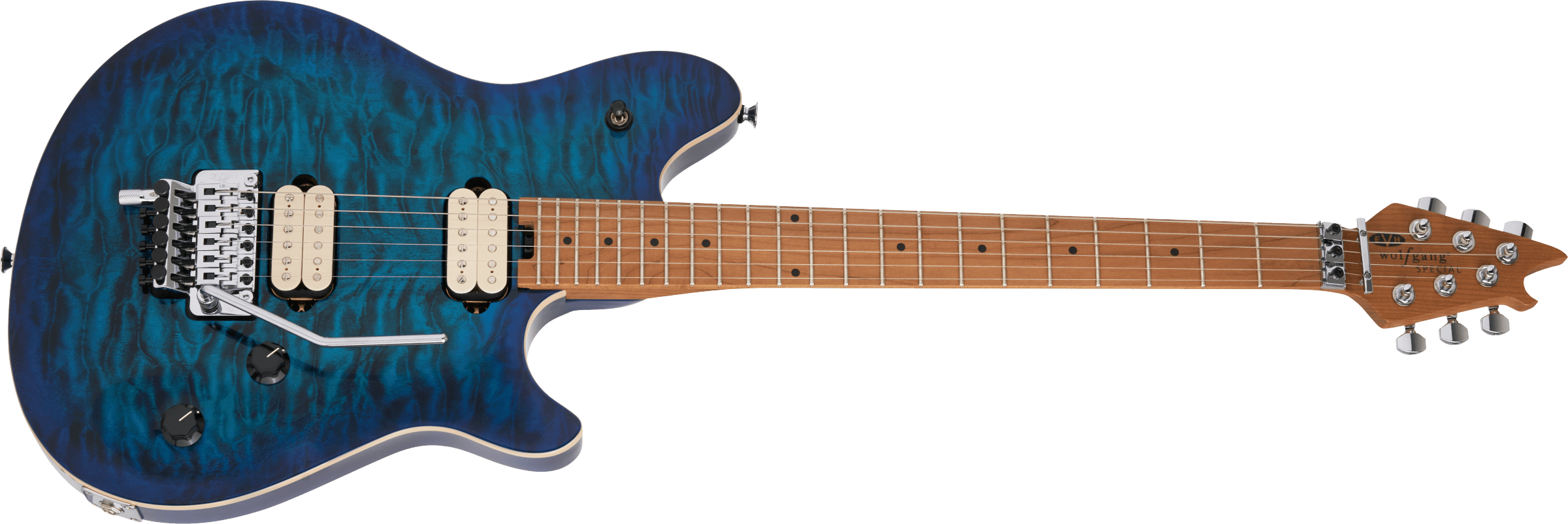 EVH Wolfgang® Special QM, Baked Maple Fingerboard, Chlorine Burst