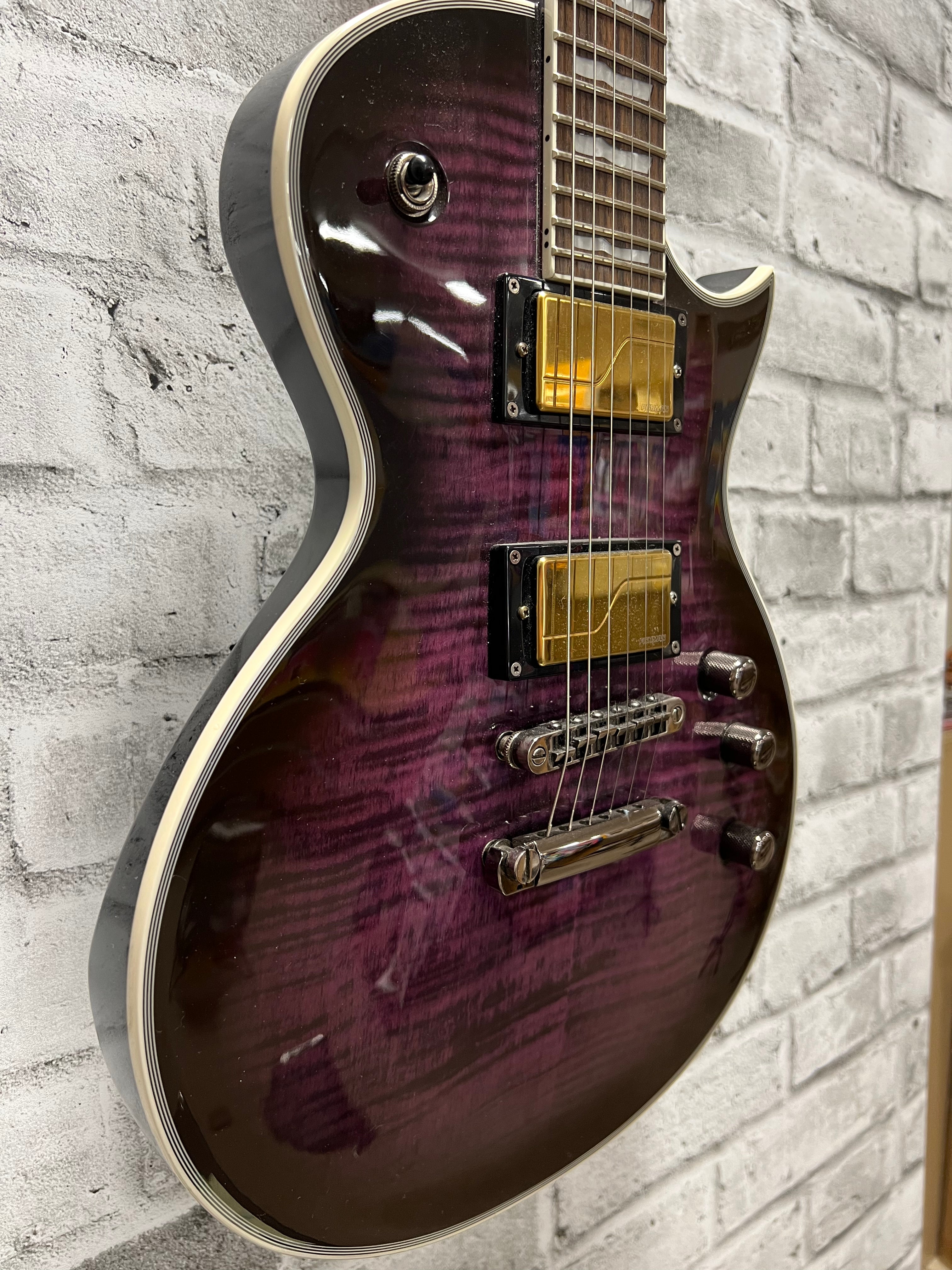 Used ESP/Ltd EC-401FM See-Thru Purple Burst w/ upgrades