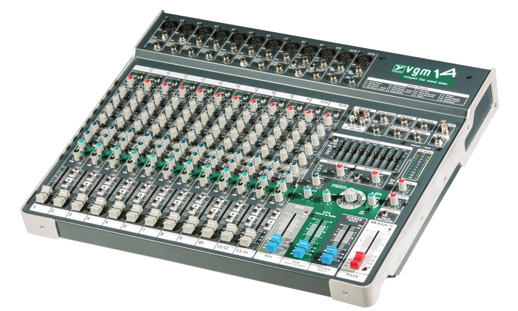 Yorkville VGM14 - 14 Channel Compact Desk Mixer