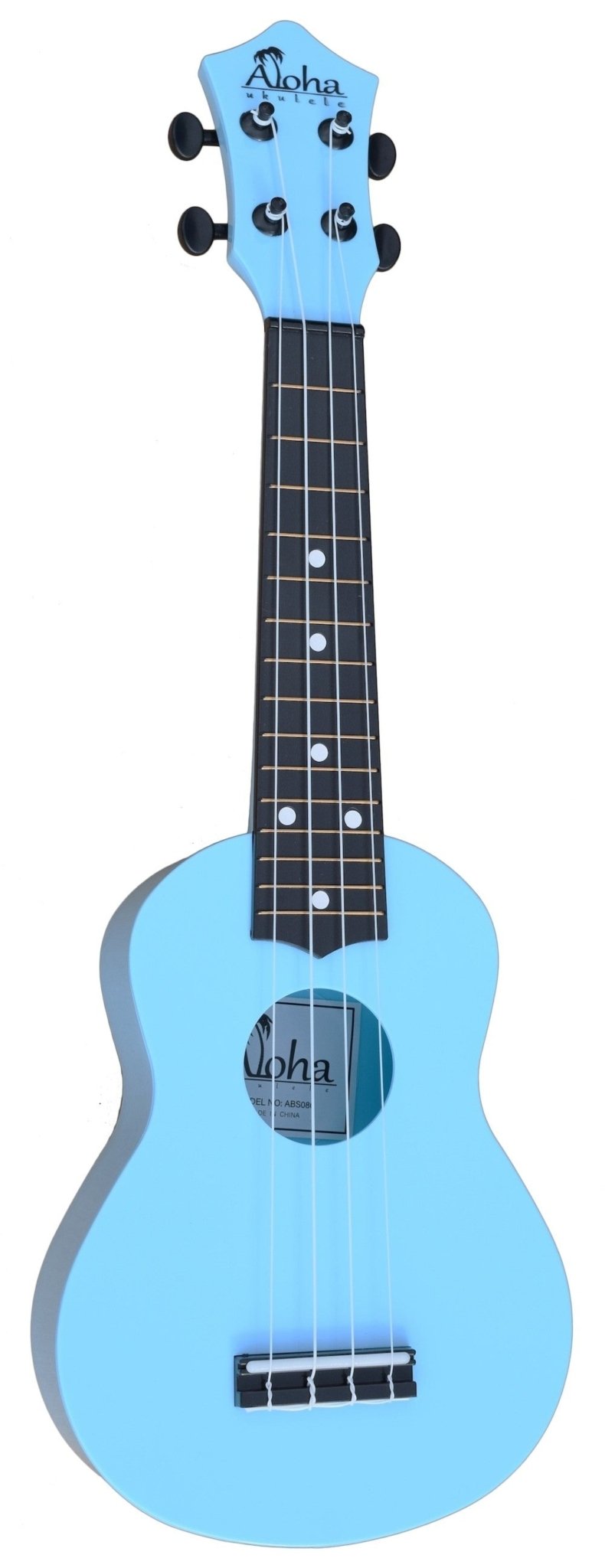 Aloha Soprano Ukulele with Bag - Blue by Kana Music
