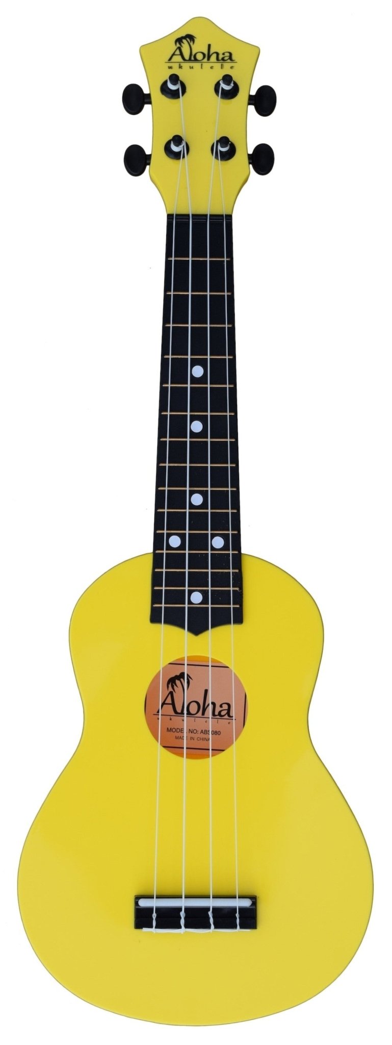 Aloha Soprano Ukulele with Bag - Yellow by Kana Music