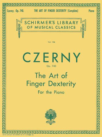 Art of Finger Dexterity, Op. 740 (Complete) - Schirmer Library of Classics Volume 154 by Hal Leonard