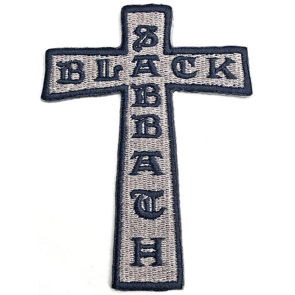 BLACK SABBATH STANDARD WOVEN PATCH: CROSS by Rock Off Trade