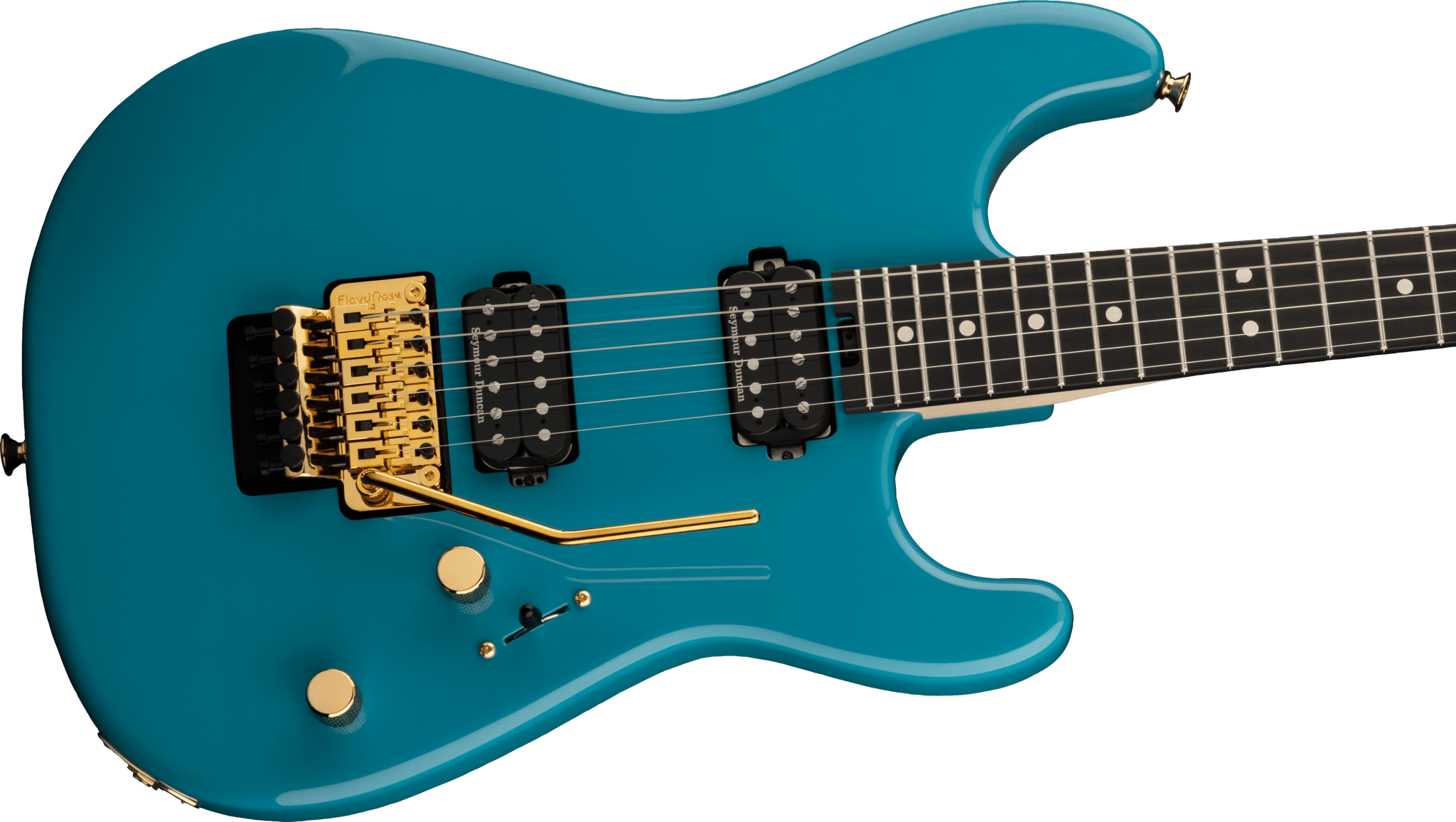 Charvel Pro - Mod San Dimas® Style 1 HH FR E, Ebony Fingerboard, Miami Blue by FMIC
