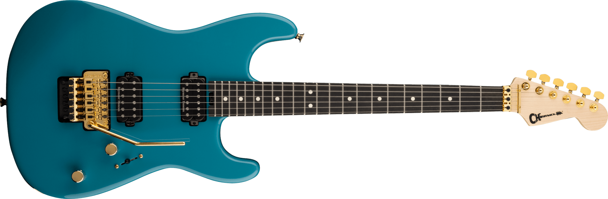 Charvel Pro - Mod San Dimas® Style 1 HH FR E, Ebony Fingerboard, Miami Blue by FMIC