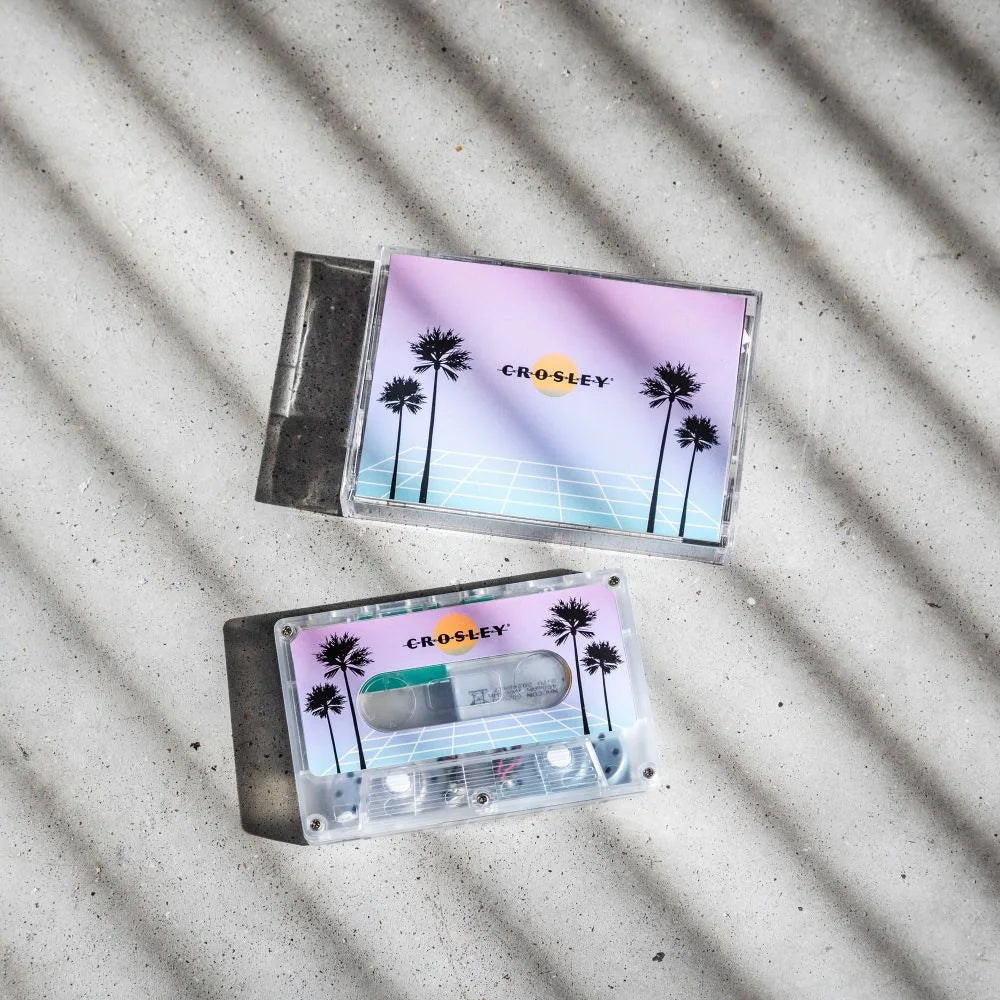 Crosley Cassette Tape Portable Bluetooth Speaker - Vaporwave Translucent by Deer Park Dist.