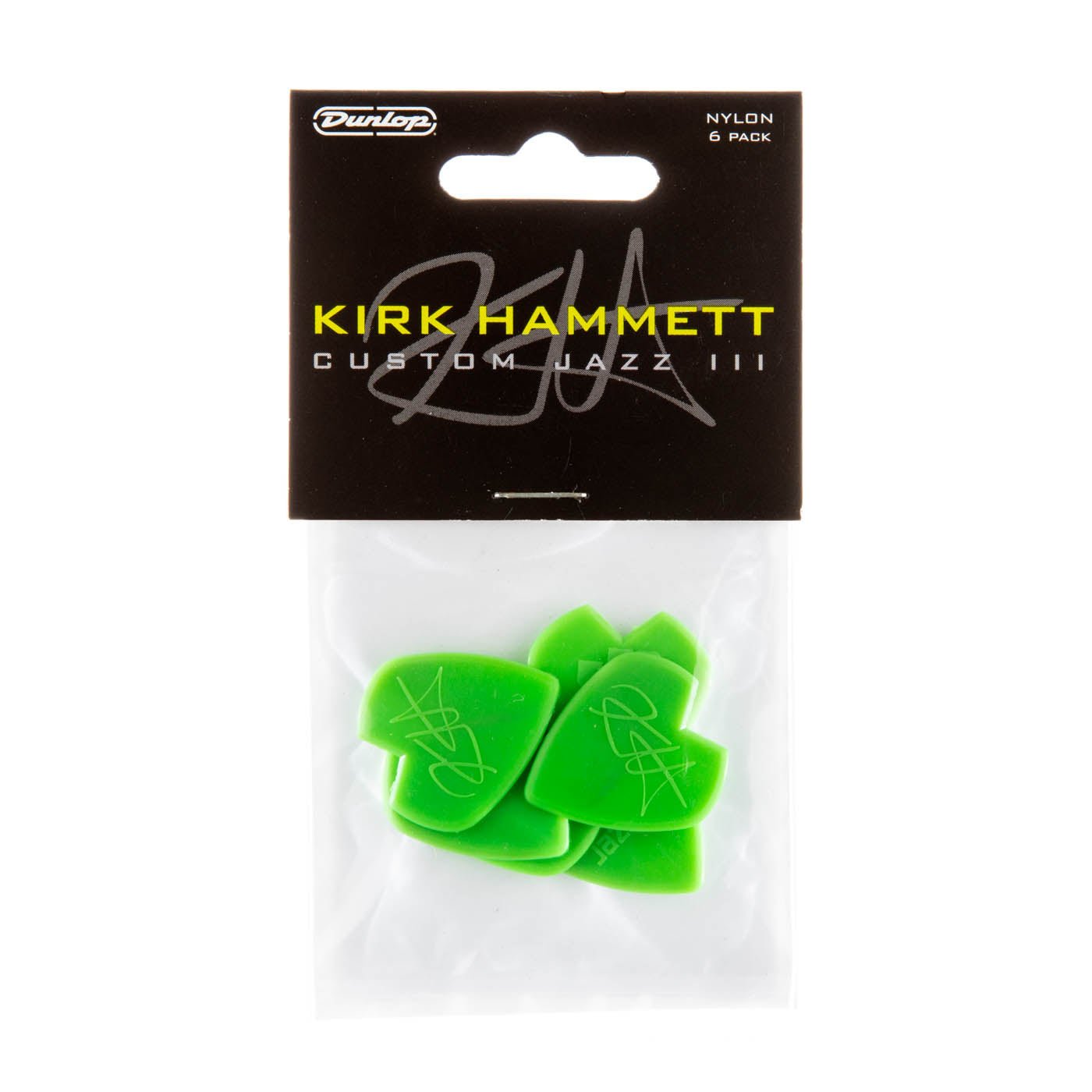 Dunlop Kirk Hammett Jazz III Guitar Pick (6 Pack) by Coast Music