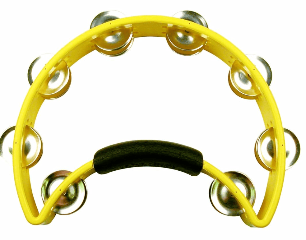EMUS Half - moon Tambourine, 10" Black - E360 by Empire Music