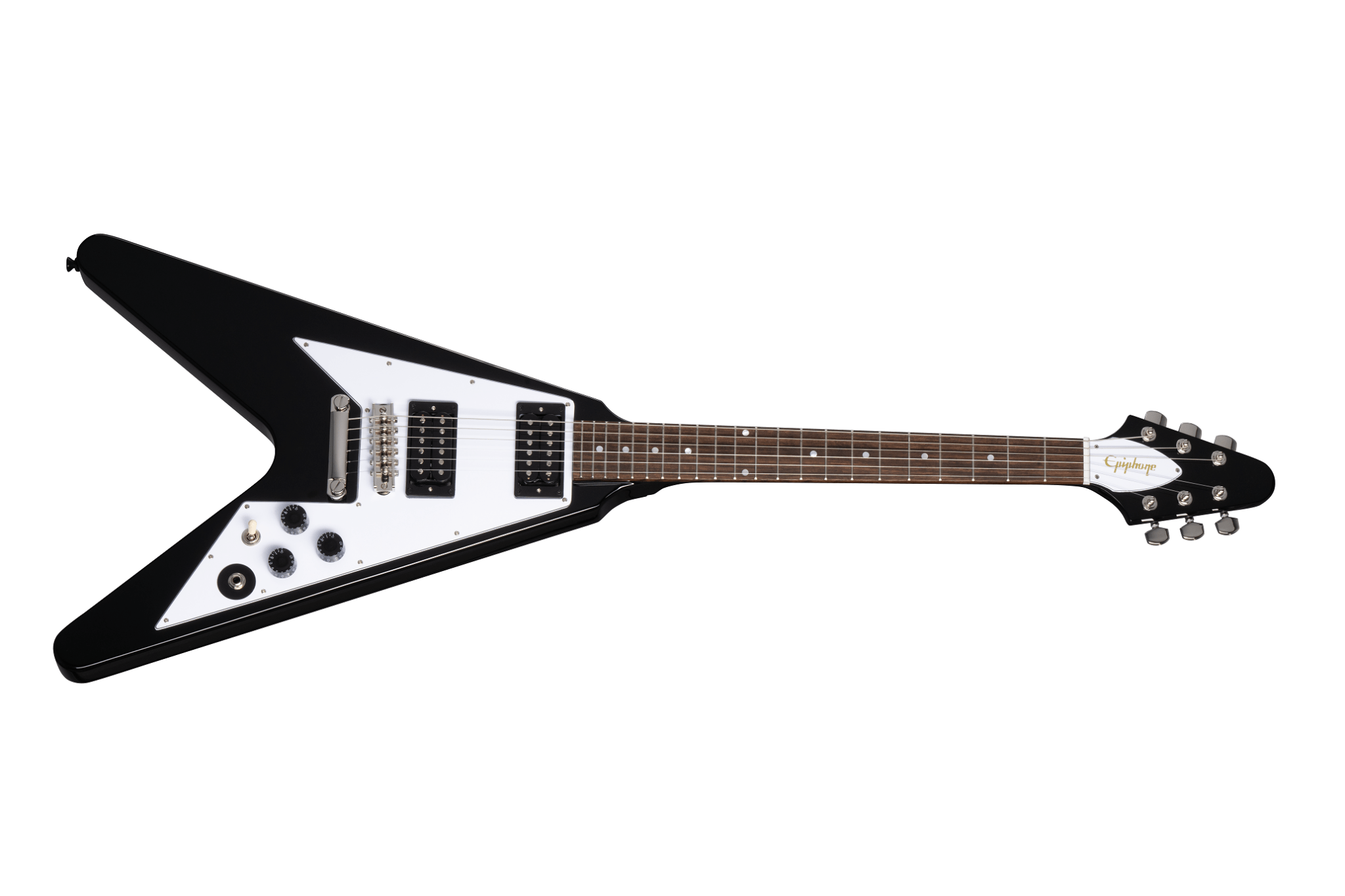Epiphone Kirk Hammett 1979 Flying V, Ebony by Yorkville