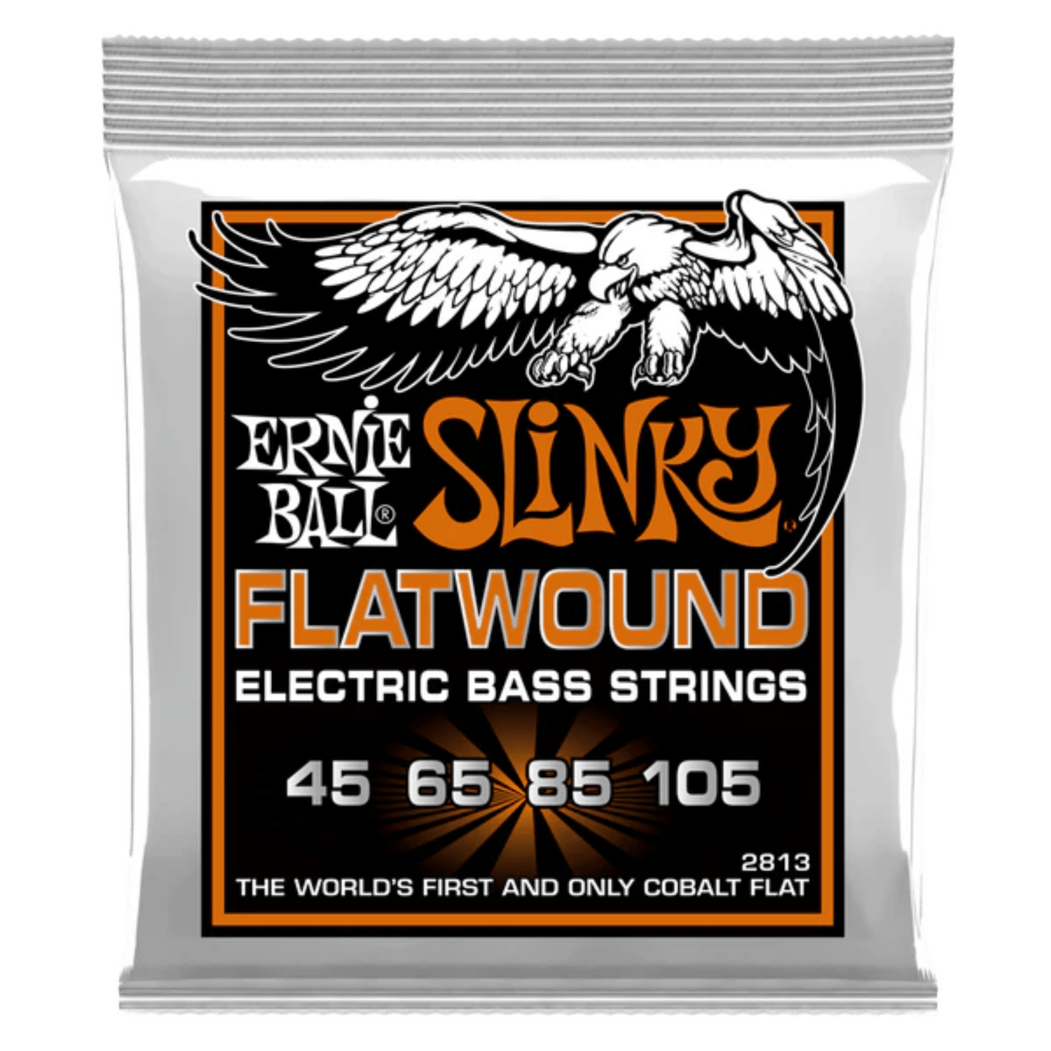 Ernie Ball Hybrid Slinky Flatwound Bass Strings, 45 - 105 by Yorkville