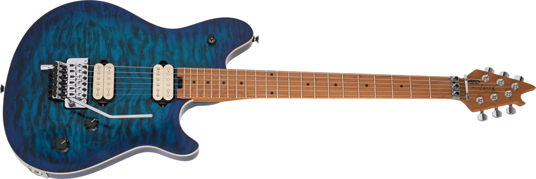 EVH Wolfgang® Special QM, Baked Maple Fingerboard, Chlorine Burst by FMIC