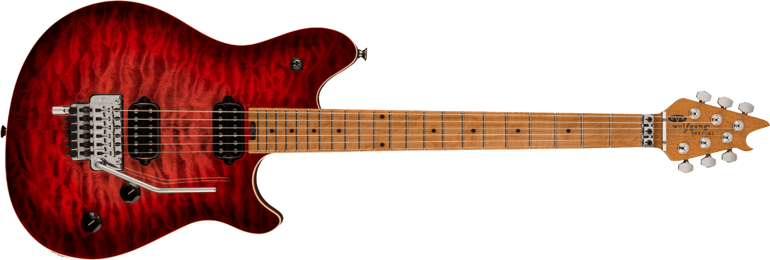 EVH Wolfgang® Special QM, Baked Maple Fingerboard, Sangria by FMIC