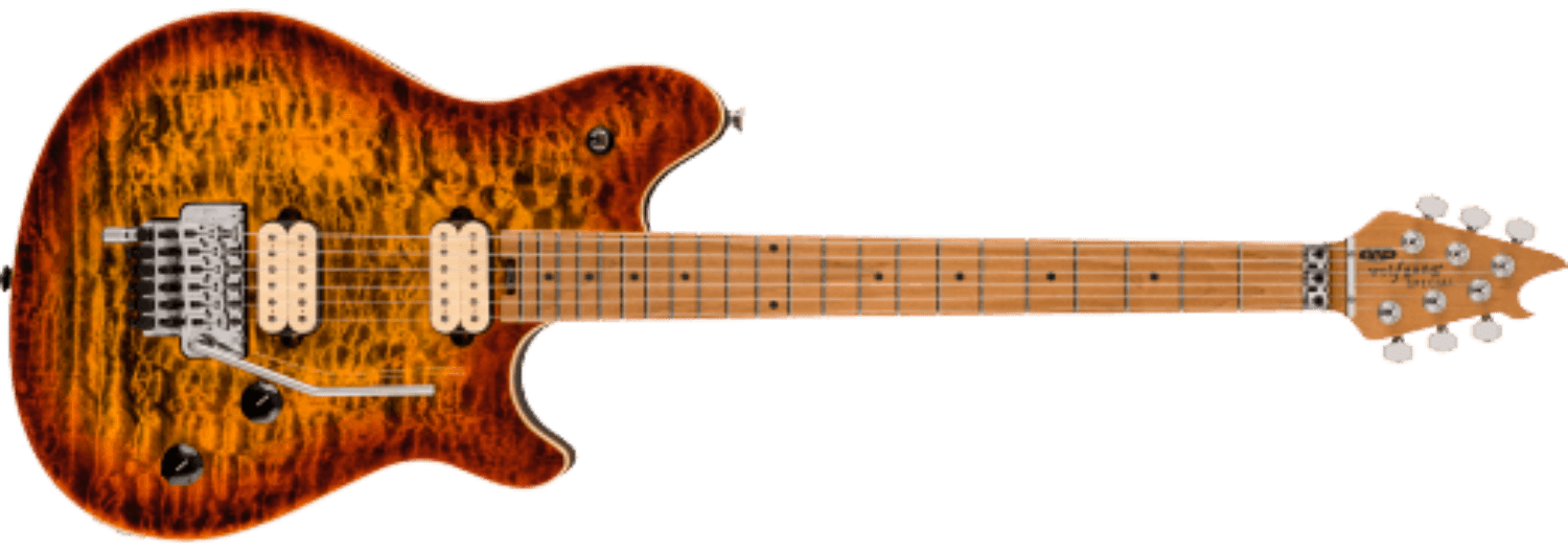 EVH Wolfgang® Special QM, Baked Maple Fingerboard, Tiger Eye Glow by FMIC