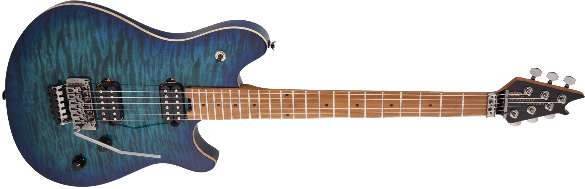 EVH Wolfgang® WG Standard QM, Baked Maple Fingerboard, Chlorine Burst by FMIC