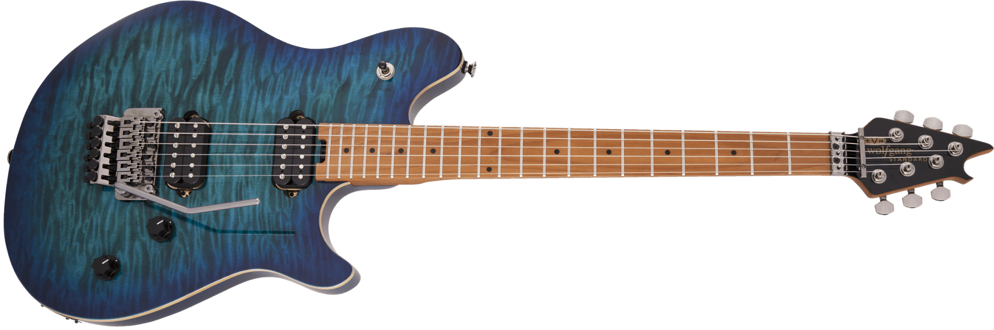 EVH Wolfgang® WG Standard QM, Baked Maple Fingerboard, Chlorine Burst by FMIC