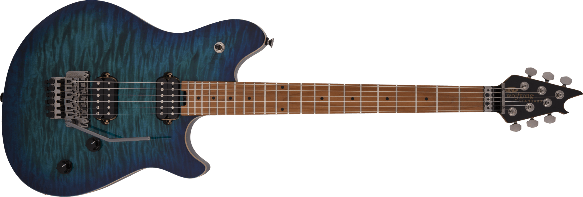 EVH Wolfgang® WG Standard QM, Baked Maple Fingerboard, Chlorine Burst by FMIC