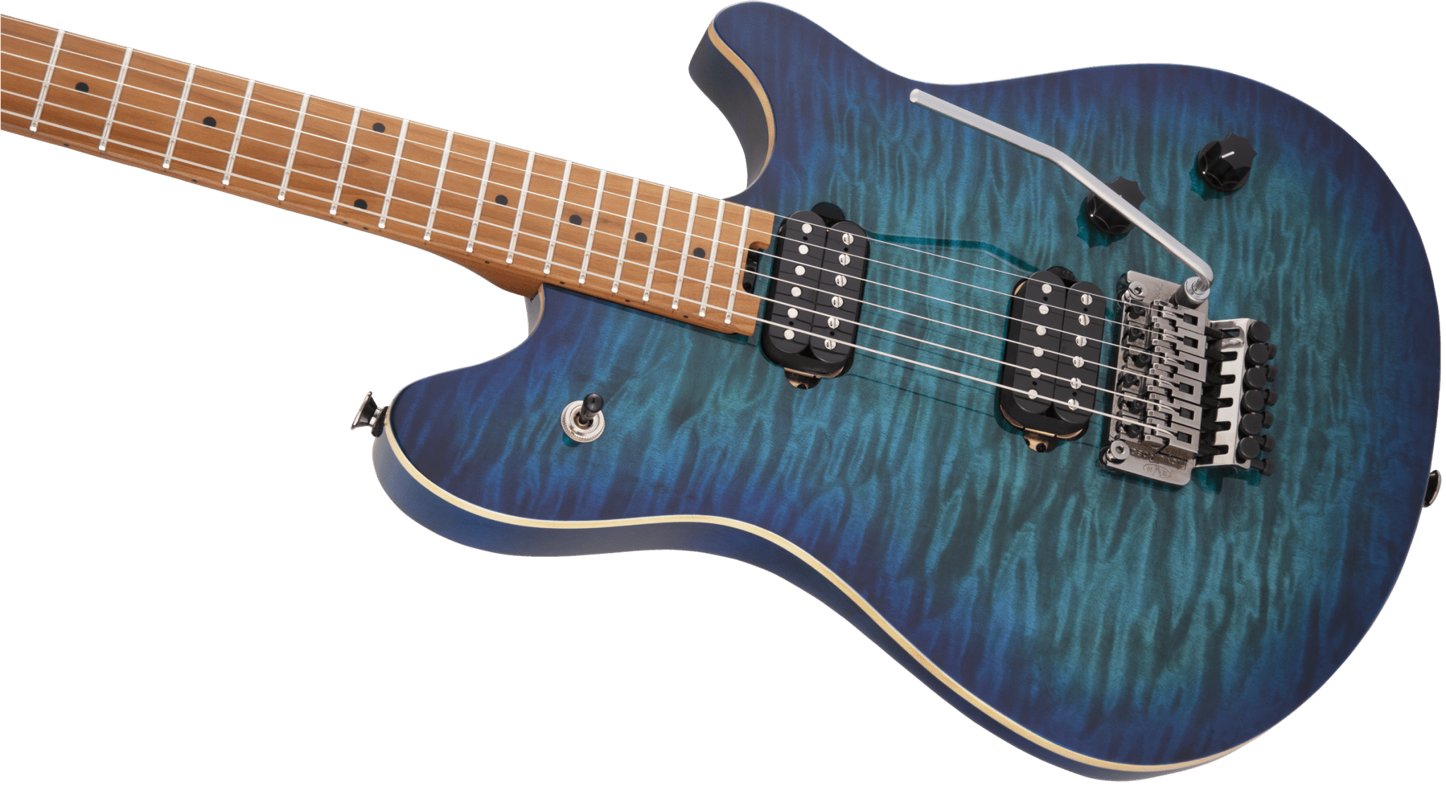 EVH Wolfgang® WG Standard QM, Baked Maple Fingerboard, Chlorine Burst by FMIC