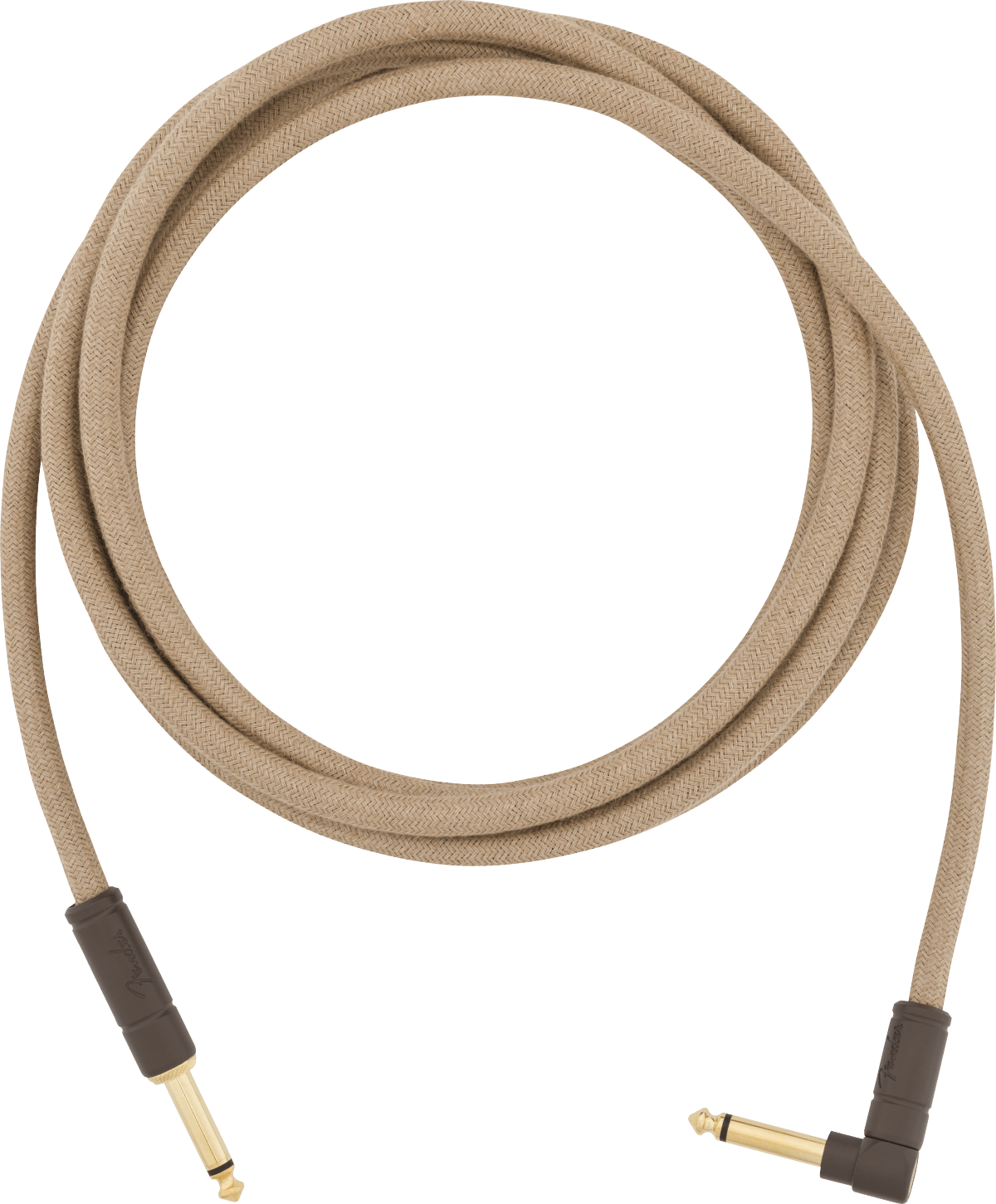 Fender 10' Angled Festival Instrument Cable, Pure Hemp by FMIC