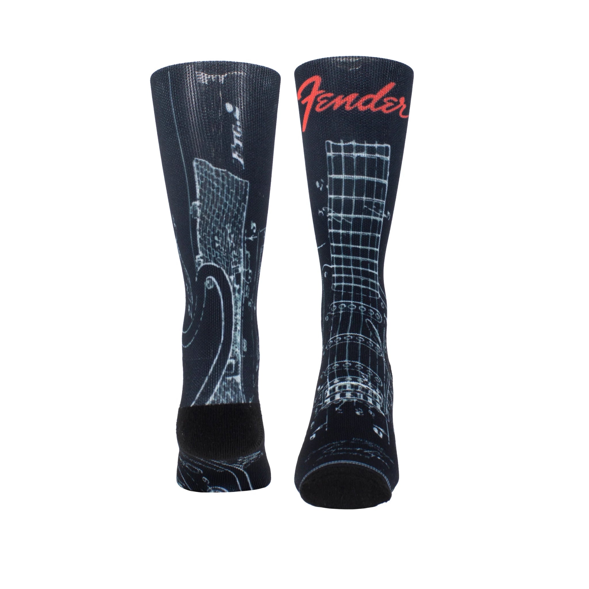 FENDER BLUEPRINT GUITAR SOCKS, 1 PAIR by Perri's Leathers