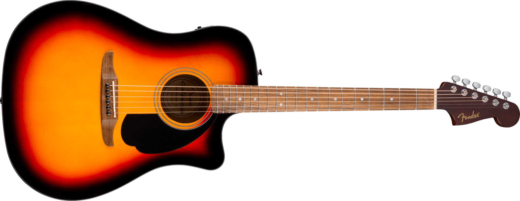 Fender California Standard Redondo™ CE, Spruce Top, Black Pickguard, 3 - Color Sunburst by FMIC
