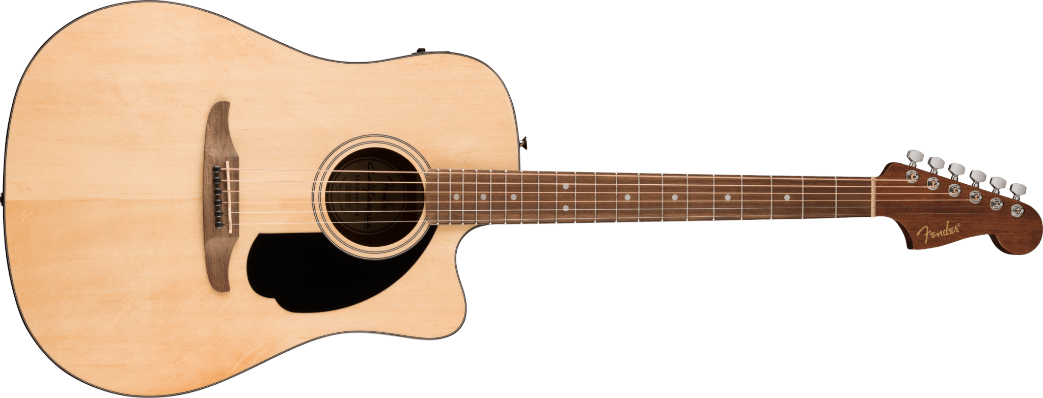 Fender California Standard Redondo™ CE, Spruce Top, Black Pickguard, Natural by FMIC