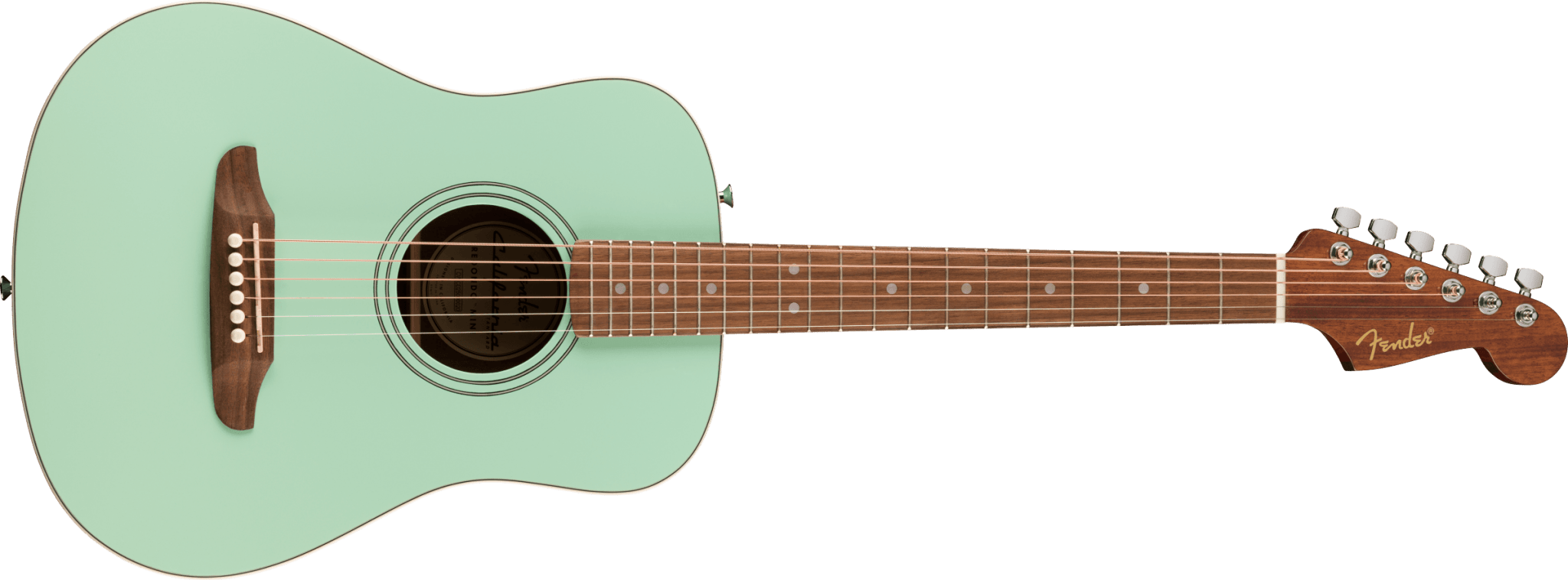 Fender California Standard Redondo™ Mini with Bag, Spruce Top, Surf Green by FMIC
