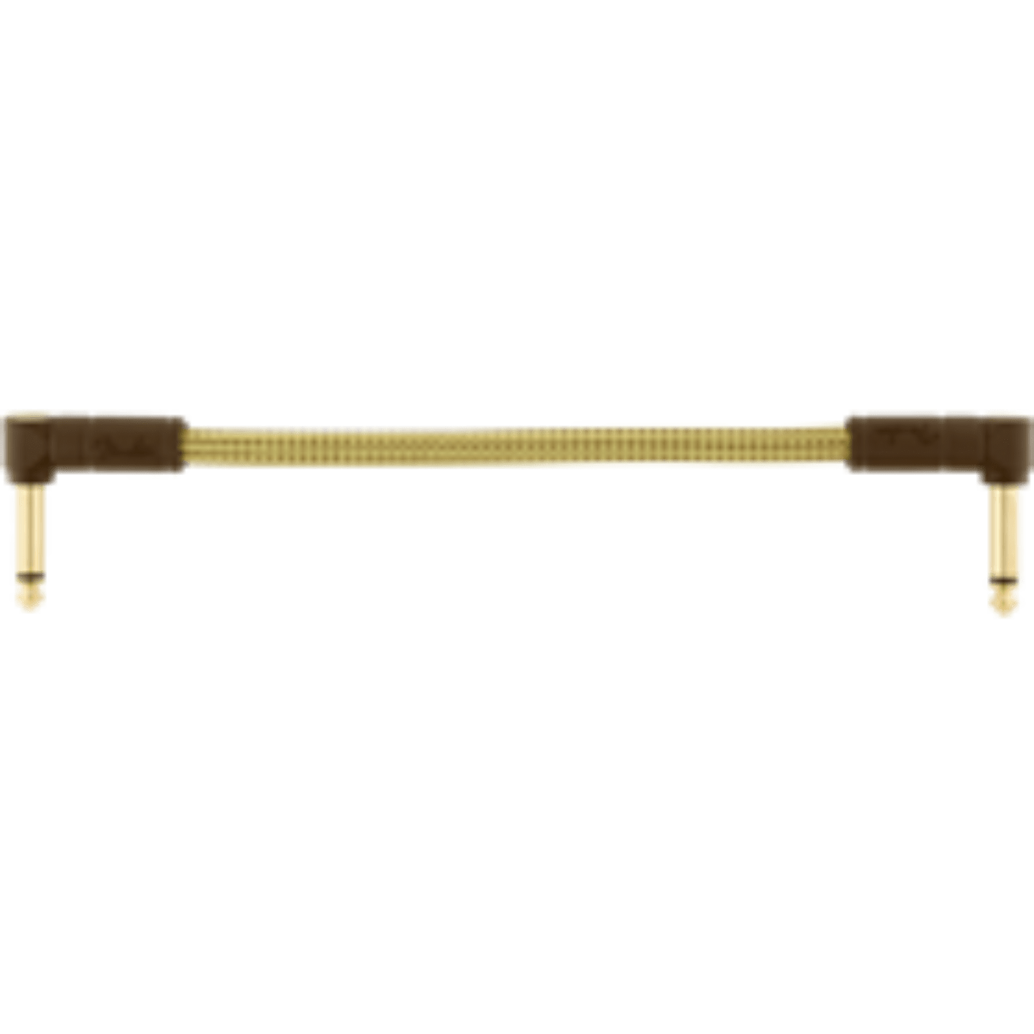 Fender Deluxe Series Patch Cables Angle/Angle, 6", Tweed by FMIC