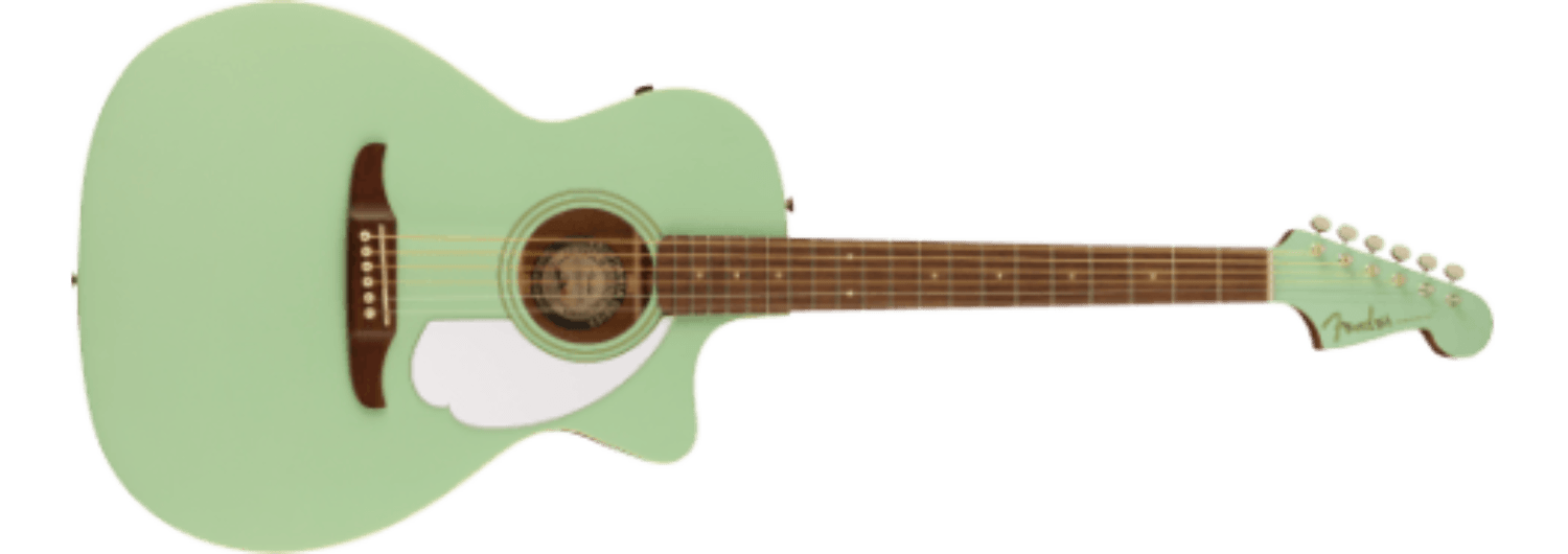 Fender Newporter Player, Walnut Fingerboard, White Pickguard, Surf Green by FMIC
