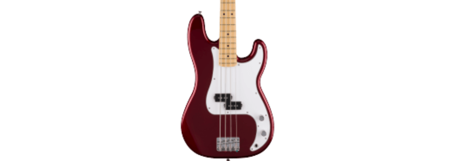 Fender Standard Precision Bass®, Maple Fingerboard, White Pickguard, Candy Cola by FMIC