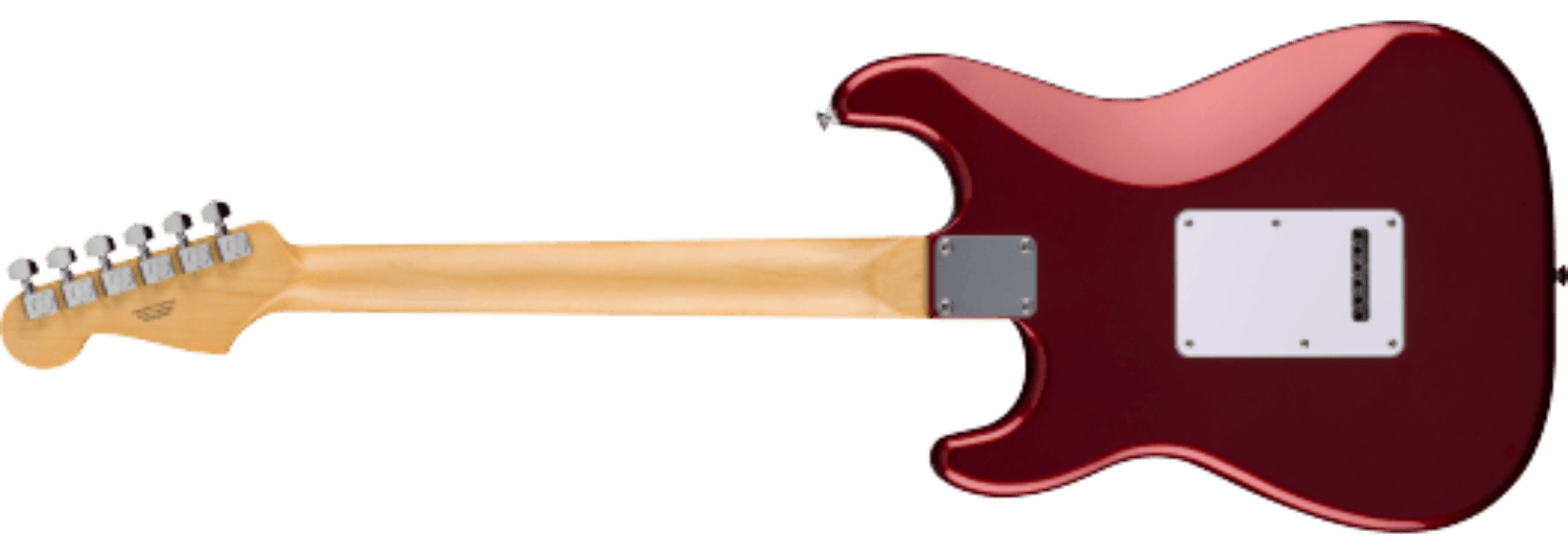 Fender Standard Stratocaster®, Maple Fingerboard, White Pickguard, Candy Cola by FMIC