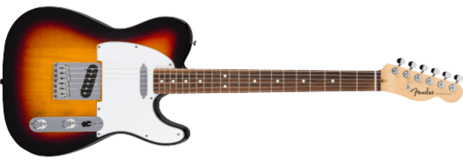 Fender Standard Telecaster®, Laurel Fingerboard, White Pickguard, 3 - Color Sunburst by FMIC