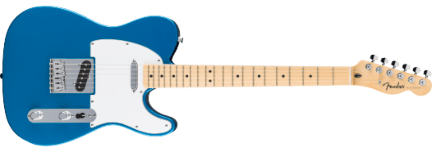 Fender Standard Telecaster®, Maple Fingerboard, White Pickguard, Aqua Marine Metallic by FMIC