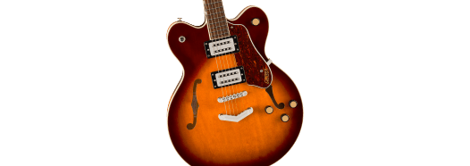 G2622 Streamliner™ Center Block Double - Cut with V - Stoptail, Laurel Fingerboard, Broad’Tron™ BT - 3S Pickups, Forge Glow by FMIC