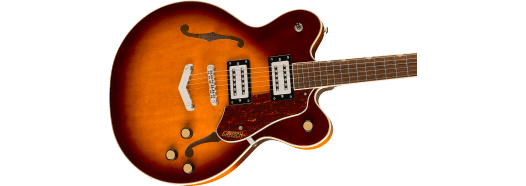 G2622 Streamliner™ Center Block Double - Cut with V - Stoptail, Laurel Fingerboard, Broad’Tron™ BT - 3S Pickups, Forge Glow by FMIC