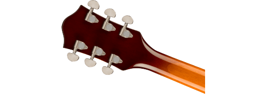 G2622 Streamliner™ Center Block Double - Cut with V - Stoptail, Laurel Fingerboard, Broad’Tron™ BT - 3S Pickups, Forge Glow by FMIC