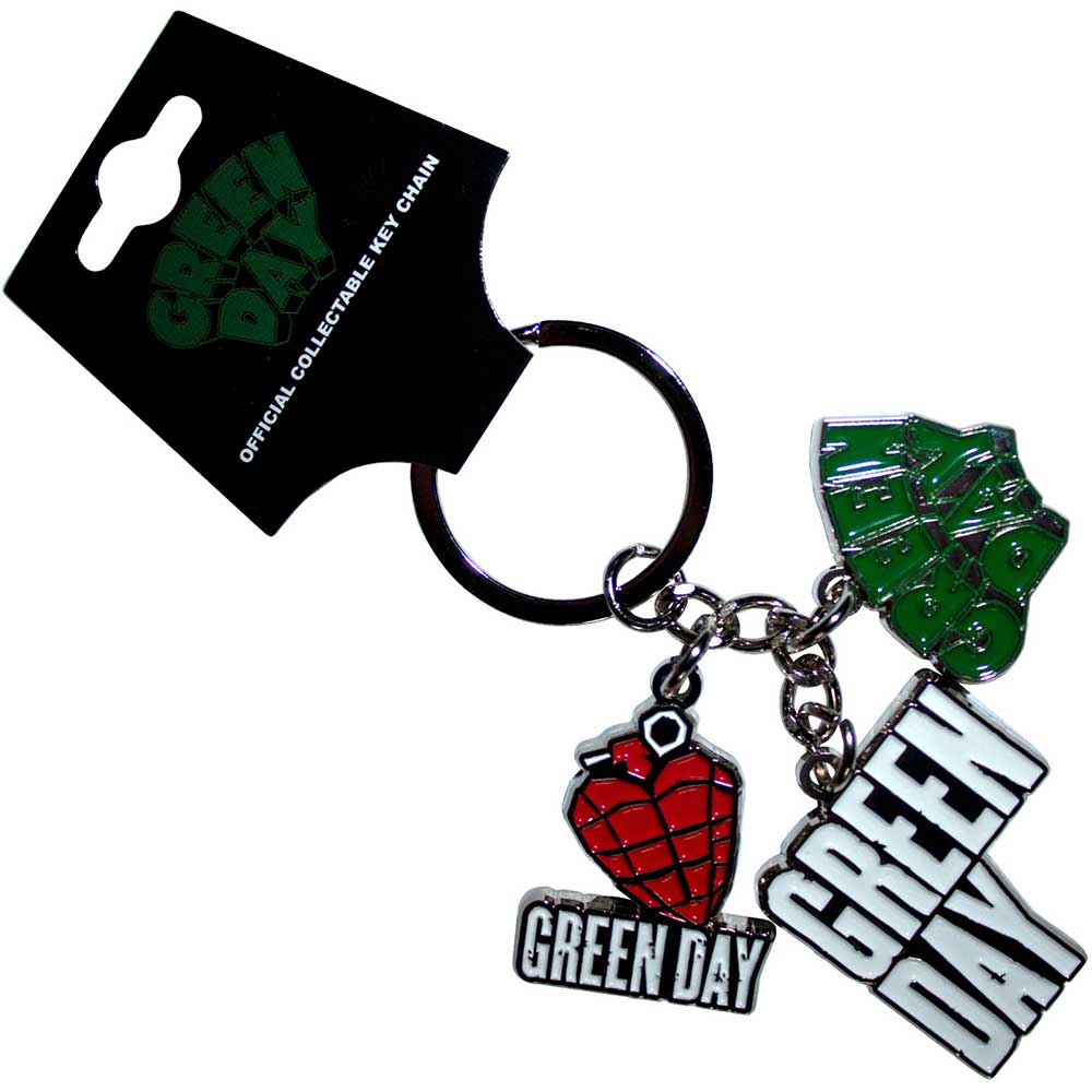 GREEN DAY KEYCHAIN: LOGO CHARMS by Rock Off Trade