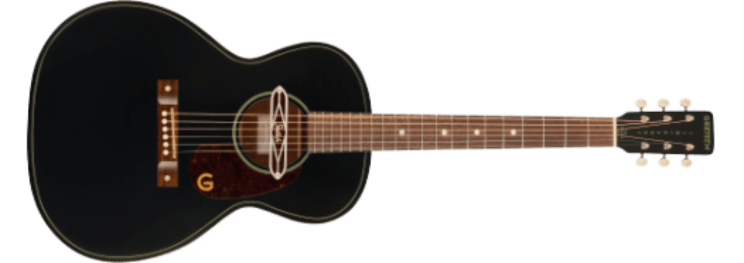 Gretsch Deltoluxe Concert, Walnut Fingerboard, Tortoiseshell Pickguard, Black Top by FMIC