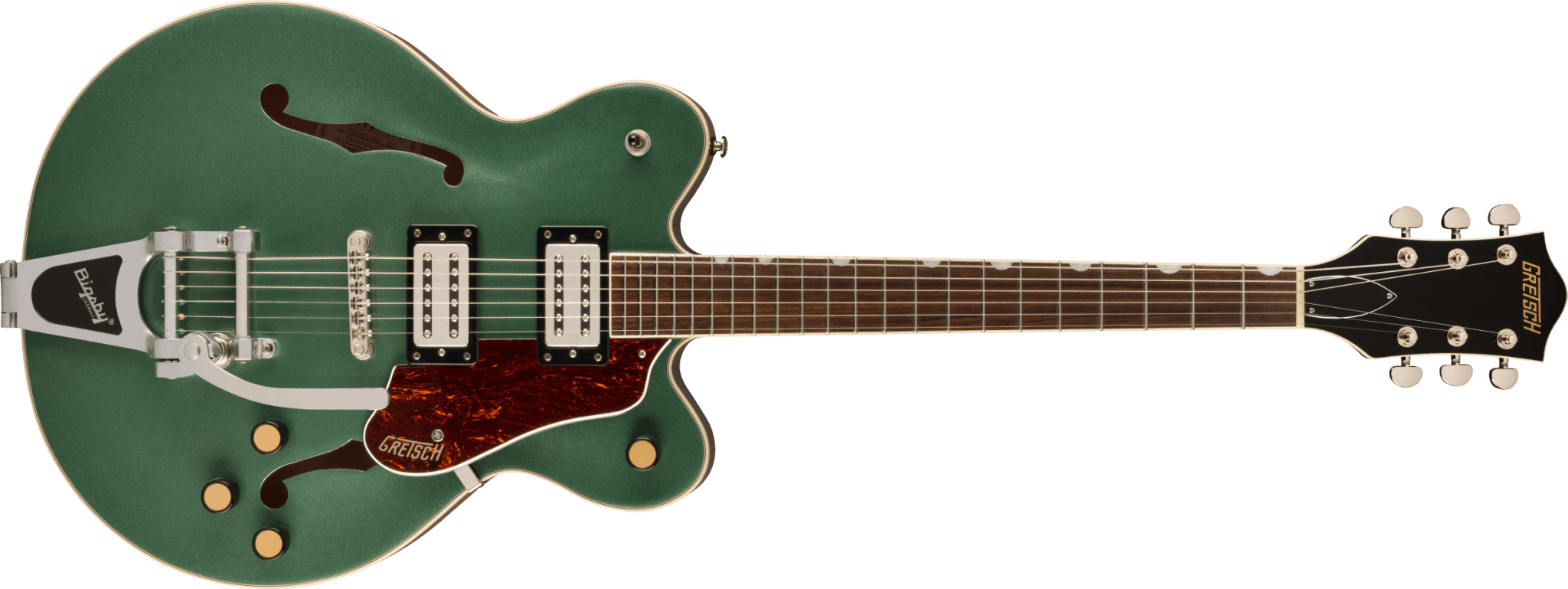 Gretsch G2622T Streamliner™ Center Block Double - Cut with Bigsby®, Laurel Fingerboard, Broad’Tron™ BT - 3S Pickups, Steel Olive by FMIC