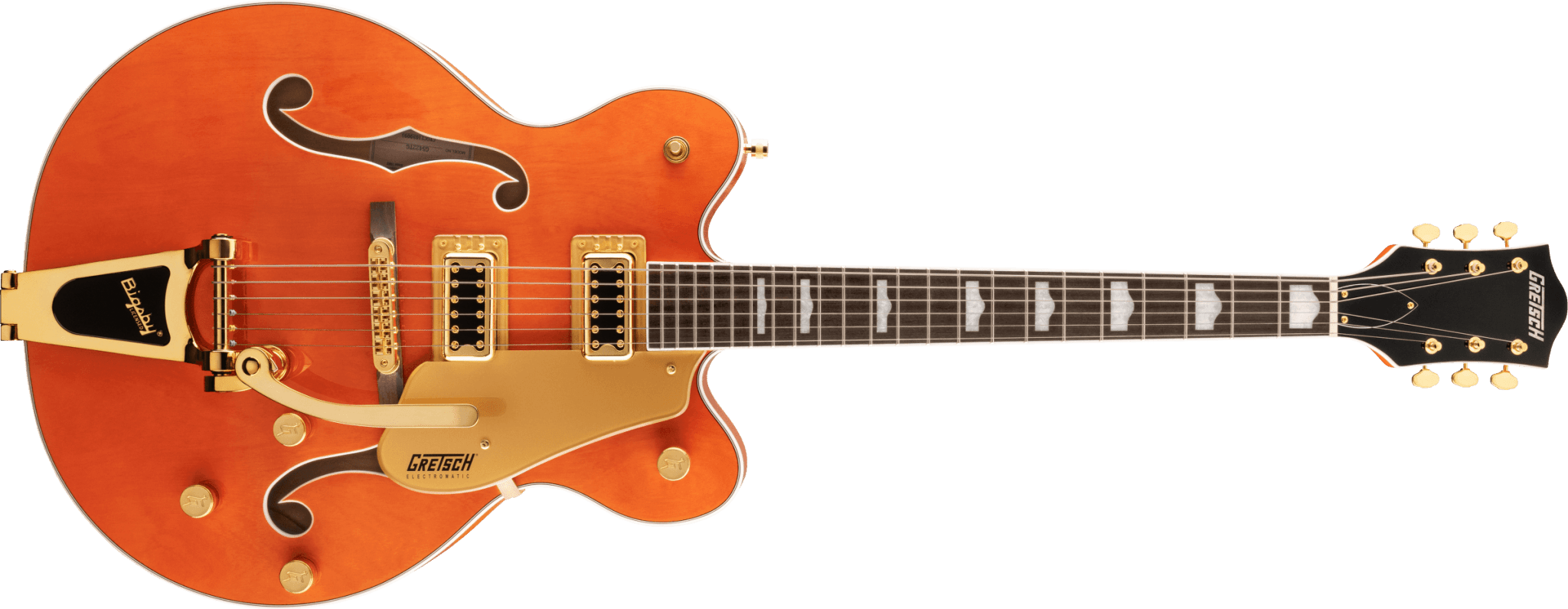 Gretsch G5422TG Electromatic® Classic Hollow Body Double - Cut with Bigsby® and Gold Hardware, Laurel Fingerboard, Orange Stain by FMIC