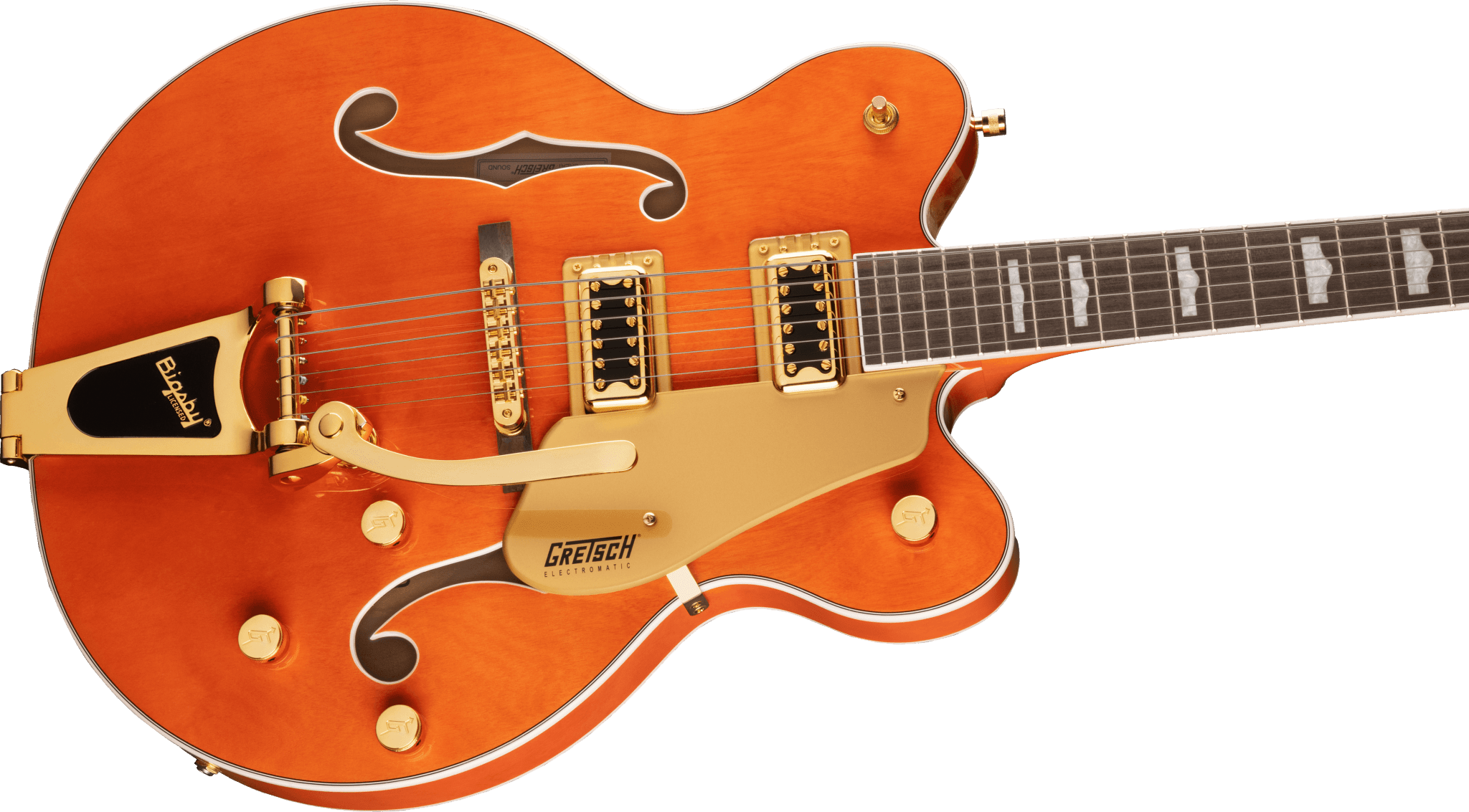 Gretsch G5422TG Electromatic® Classic Hollow Body Double - Cut with Bigsby® and Gold Hardware, Laurel Fingerboard, Orange Stain by FMIC