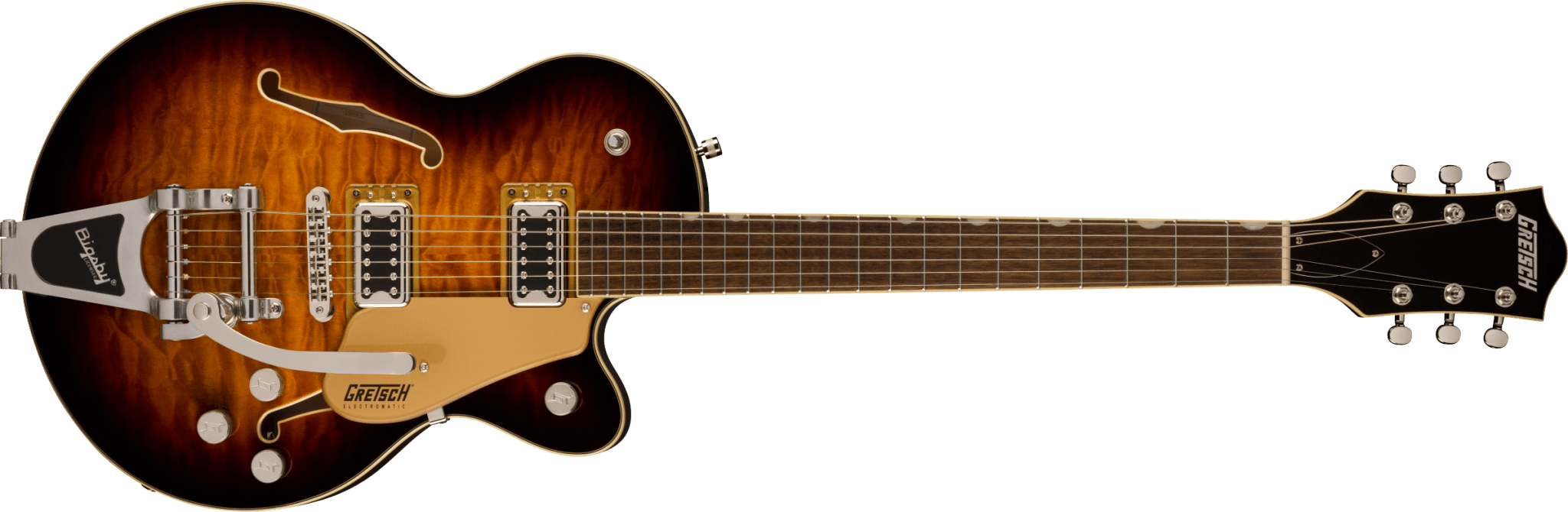 Gretsch G5655T - QM Electromatic® Center Block Jr. Single - Cut Quilted Maple with Bigsby®, Sweet Tea by FMIC