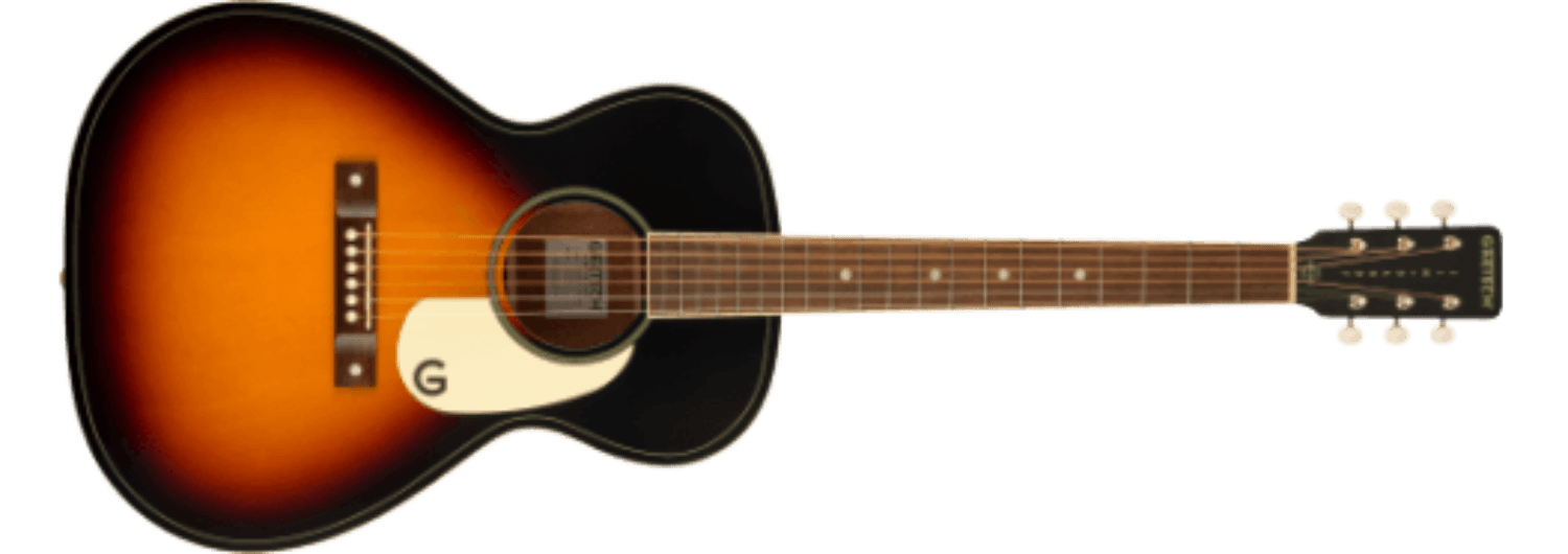 Gretsch Jim Dandy™ Concert, Walnut Fingerboard, White Pickguard, Rex Burst by FMIC