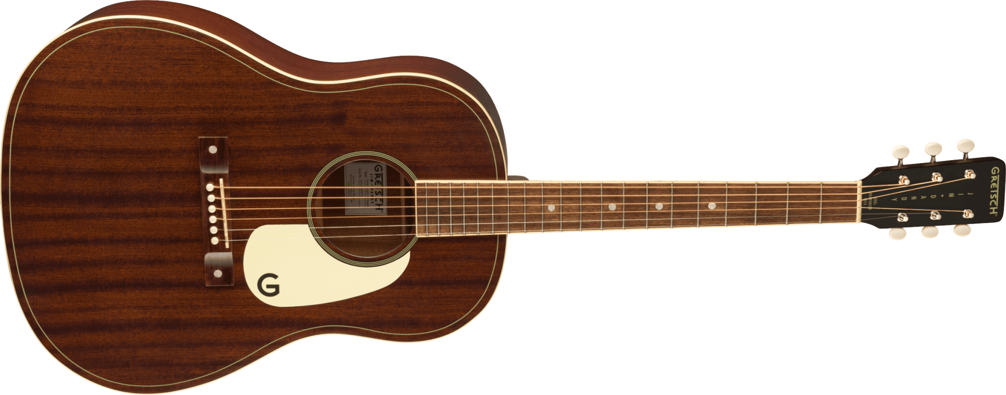 Gretsch Jim Dandy™ Dreadnought, Walnut Fingerboard, Aged White Pickguard, Frontier Stain by FMIC