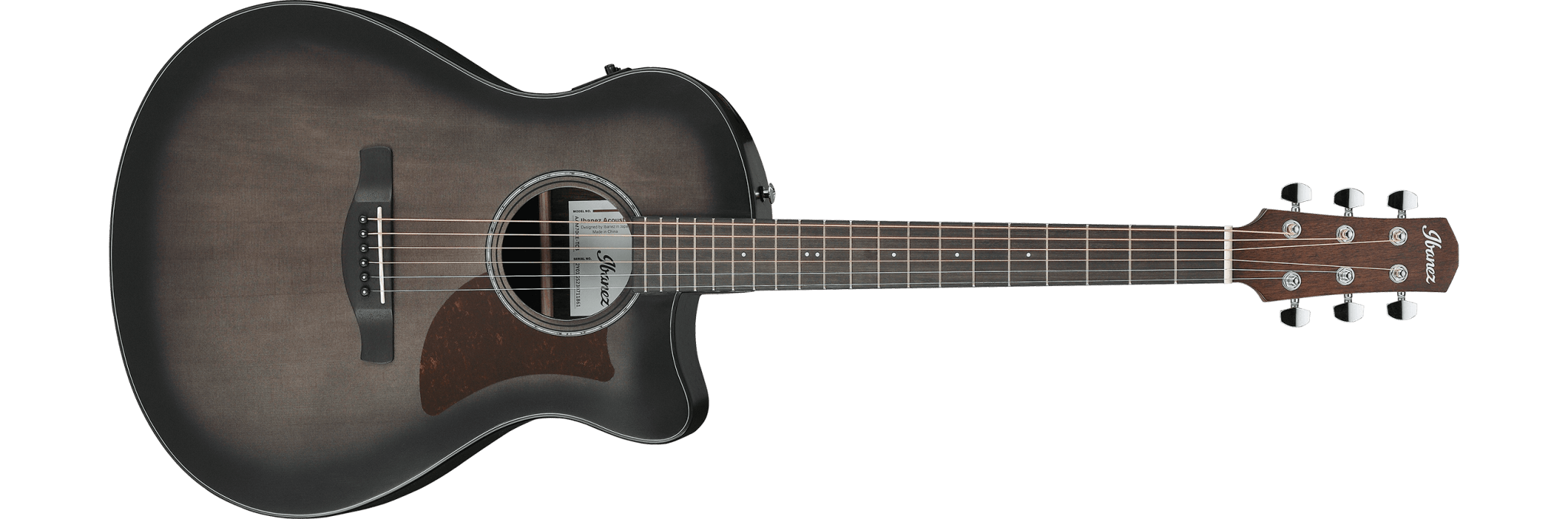 Ibanez AAM70CE Advanced Acoustic Electric, Trans Charcoal Burst by Hoshino