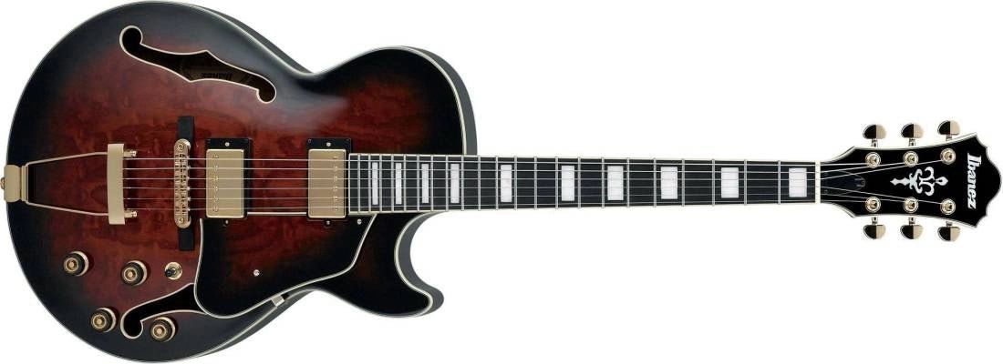 Ibanez Artcore Expressionist AG Hollow Body Guitar - Dark Brown Sunburst by Hoshino