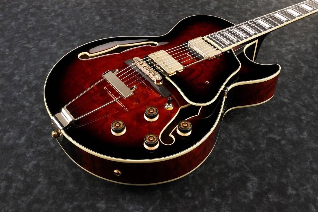 Ibanez Artcore Expressionist AG Hollow Body Guitar - Dark Brown Sunburst by Hoshino