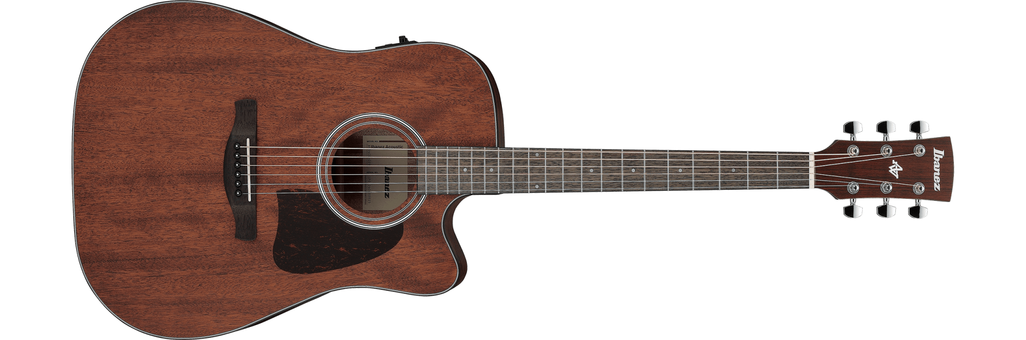 Ibanez AW54CE Cutaway Dreadnought Acoustic/Electric Guitar - Open Pore Natural by Hoshino